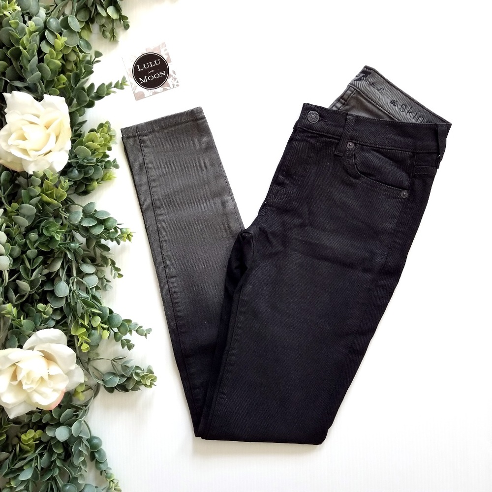 7 for all mankind black & gray ombre jeans size 24